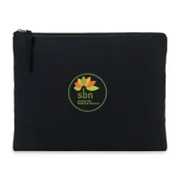 Recycled Cotton Zippered Pouch - AWARE - Black