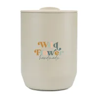 Aviana Rowan Recycled Stainless Steel Wine Tumbler - 15 Oz. - Taupe