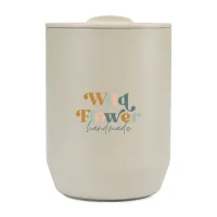 Aviana Rowan Recycled Stainless Steel Wine Tumbler - 15 Oz. - Taupe