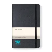 Moleskine Hard Cover Ruled Large Expanded Notebook - Black