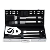 Cuisinart Outdoors® 14 Piece Deluxe Grill Tool Set - Stainless Steel