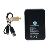 Recycled Plastic 5.000 mAh Powerbank - Black