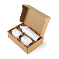 CORKCICLE Canteen & Stemless Wine Cup Gift Set - Gloss White