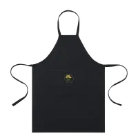Recycled Cotton Bib Front Apron - AWARE - Black