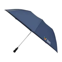 Elements 58" Recycled rPET Auto Open Travel Folding Umbrella - Navy