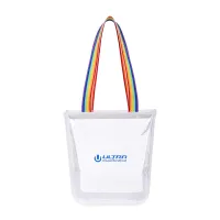 Sigma Clear Zippered Tote - Rainbow