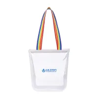 Sigma Clear Zippered Tote - Rainbow