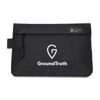 Renew Recycled rPET Zippered Pouch - AWARE - Black