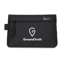 Renew Recycled rPET Zippered Pouch - AWARE - Black