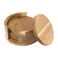 La Cuisine™ Coaster Set - Wood