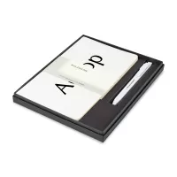 Moleskine® Large Volant and GO Pen Gift Set - White