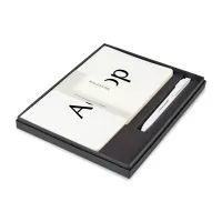 Moleskine Large Volant and GO Pen Gift Set - White
