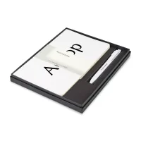 Moleskine® Large Volant and GO Pen Gift Set - White