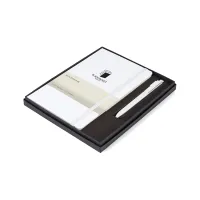 Moleskine Large Notebook and GO Pen Gift Set - White