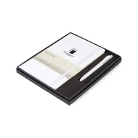 Moleskine Large Notebook and GO Pen Gift Set - White