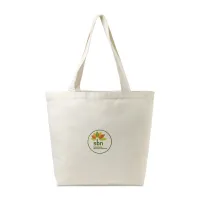 Recycled Cotton Shopper Tote with Interior Pocket - AWARE - Natural
