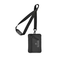 Rally Recycled ID Pouch Lanyard - Black