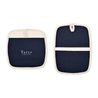 La Cuisine™ Potholder Hot Pad Set - Navy