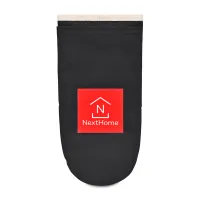 La Cuisine™ Recycled Cotton Oven Mitt - AWARE™ - Black