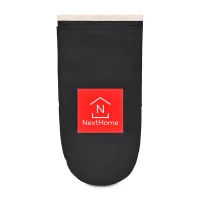 La Cuisine™ Recycled Cotton Oven Mitt - AWARE™ - Black