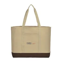 Ivy Recycled Cotton Carry-All Tote - AWARE - Beige