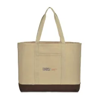 Ivy Recycled Cotton Carry-All Tote - AWARE - Beige