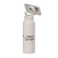 RINGO Pro Water Bottle with Magnetic Booster Ring - 24 Oz. - Ivory