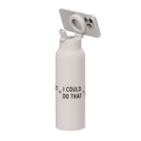 RINGO Pro Water Bottle with Magnetic Booster Ring - 24 Oz. - Ivory