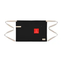La Cuisine™ Recycled Cotton Bistro Apron - AWARE™ - Black