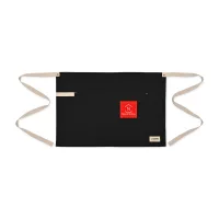 La Cuisine™ Recycled Cotton Bistro Apron - AWARE™ - Black