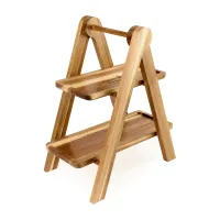 La Cuisine™ 2 Tier Serving Tray - Wood