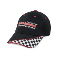 Merrimack Hat Co. Checkered Flag Race Hat - Black-White