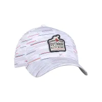 Ahead The Streaker Performance Cap - White Grey Americana