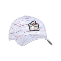 Ahead The Streaker Performance Cap - White Grey Americana