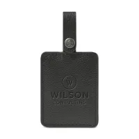Samsonite Leather Bag Tag - Black