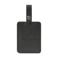Samsonite Leather Bag Tag - Black