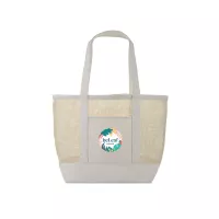 Canvas Mesh Tote - Natural