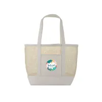 Canvas Mesh Tote - Natural