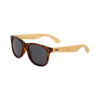 CapeShades Recycled Bamboo Sunglasses Tortoise Frame - Black