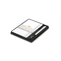 Moleskine Large Notebook, GO Pen, and Mini Notebook Charm Gift Set - White-Black