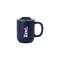 Milo Ceramic Lidded Mug - 12 Oz. - Navy