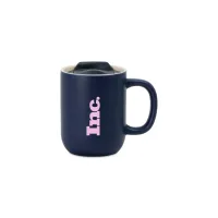 Milo Ceramic Lidded Mug - 12 Oz. - Navy
