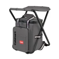 Cuisinart Outdoors Folding Chair Backpack Cooler - Medium Grey