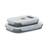 Collapsible Bento Food Storage Set - Charcoal