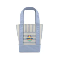 Mini Canvas Tote - Blue Stripe