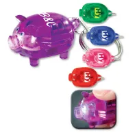 Light Up Piggy Keytag