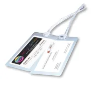2 1/2 x 4 1/4 Luggage Tag w/Strap