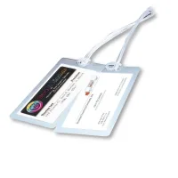 2 1/2 x 4 1/4 Luggage Tag w/Strap