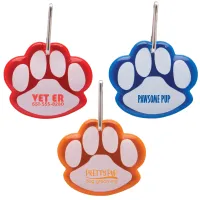Paw Shaped Reflective Collar Tag