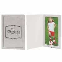 4 x 6 Gray Marble Photo Folder